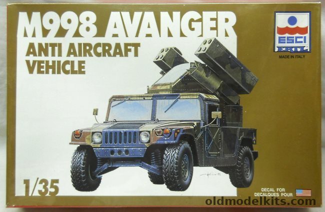 ESCI 1/35 M998 Avenger Anti Aircraft Vehicle, 5025 plastic model kit